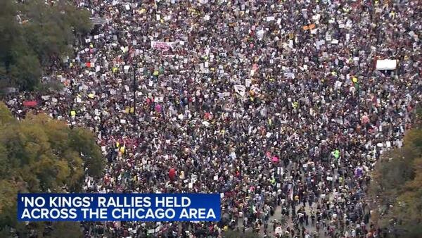 Jornada de protesta “No Kings’ en Chicago.