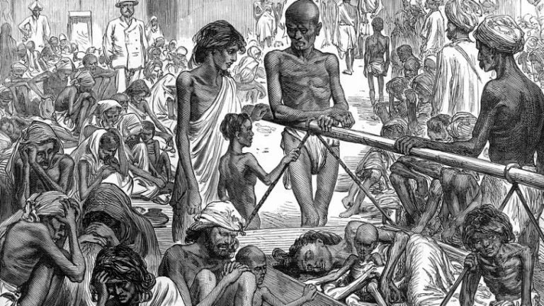 El hambre en India victoriana.
