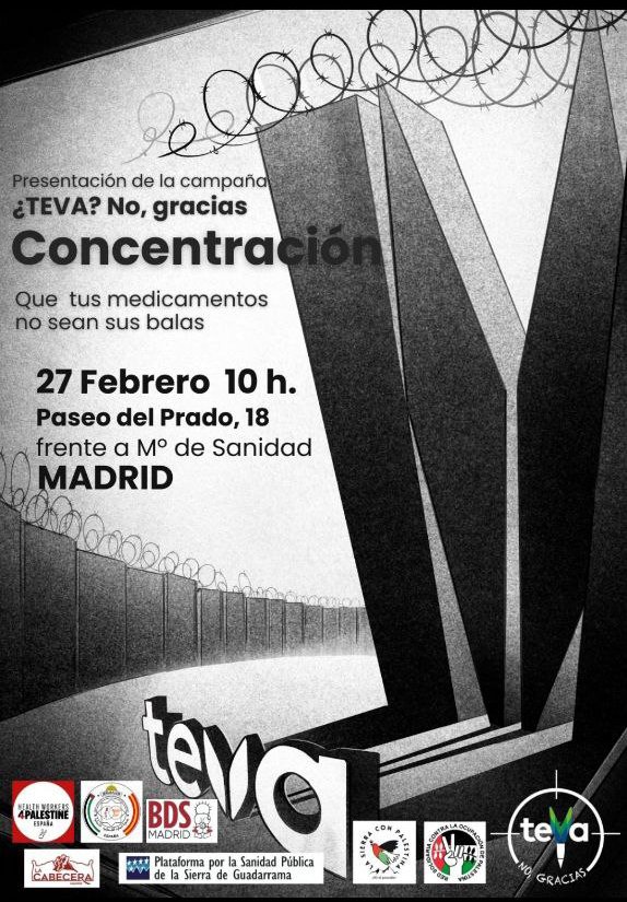 Concentración en Madrid frente al Ministerio de Sanidad.