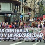 Manifestación feminista del 8M en Murcia 2026.