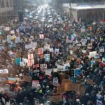 Manifestación contra el ICE en Estados Unidos.