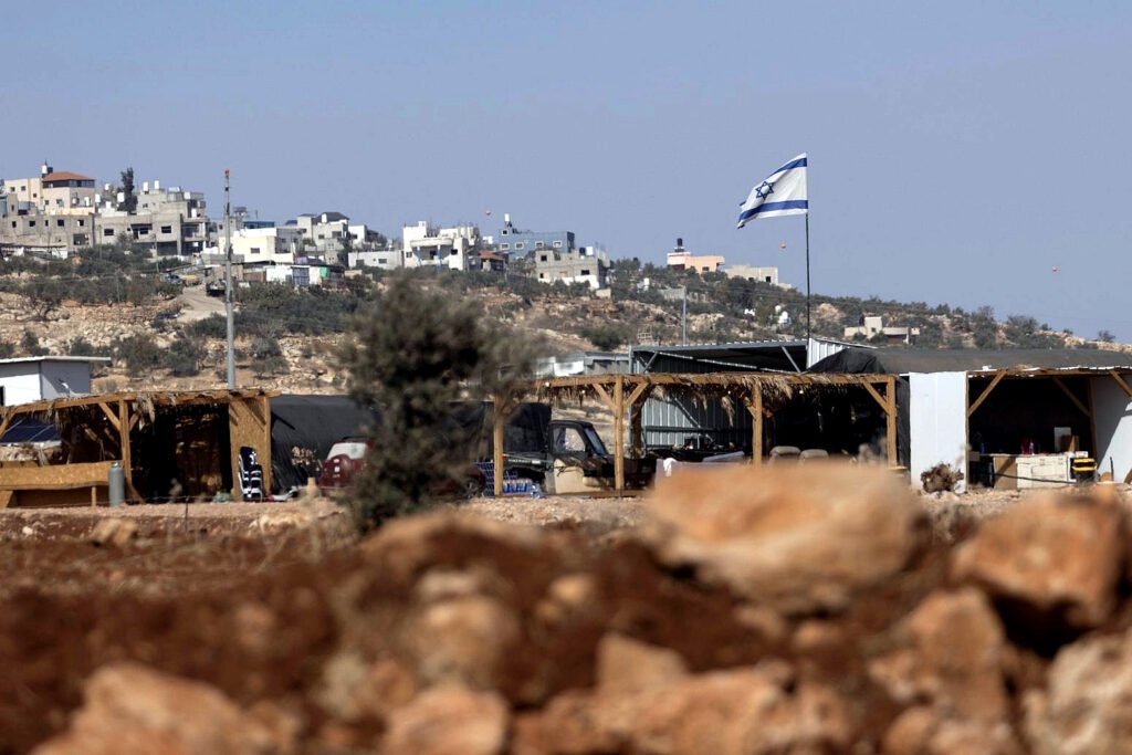 El puesto avanzado de Havat Giborei David, cerca de la comunidad de Shkara, al este de Duma.