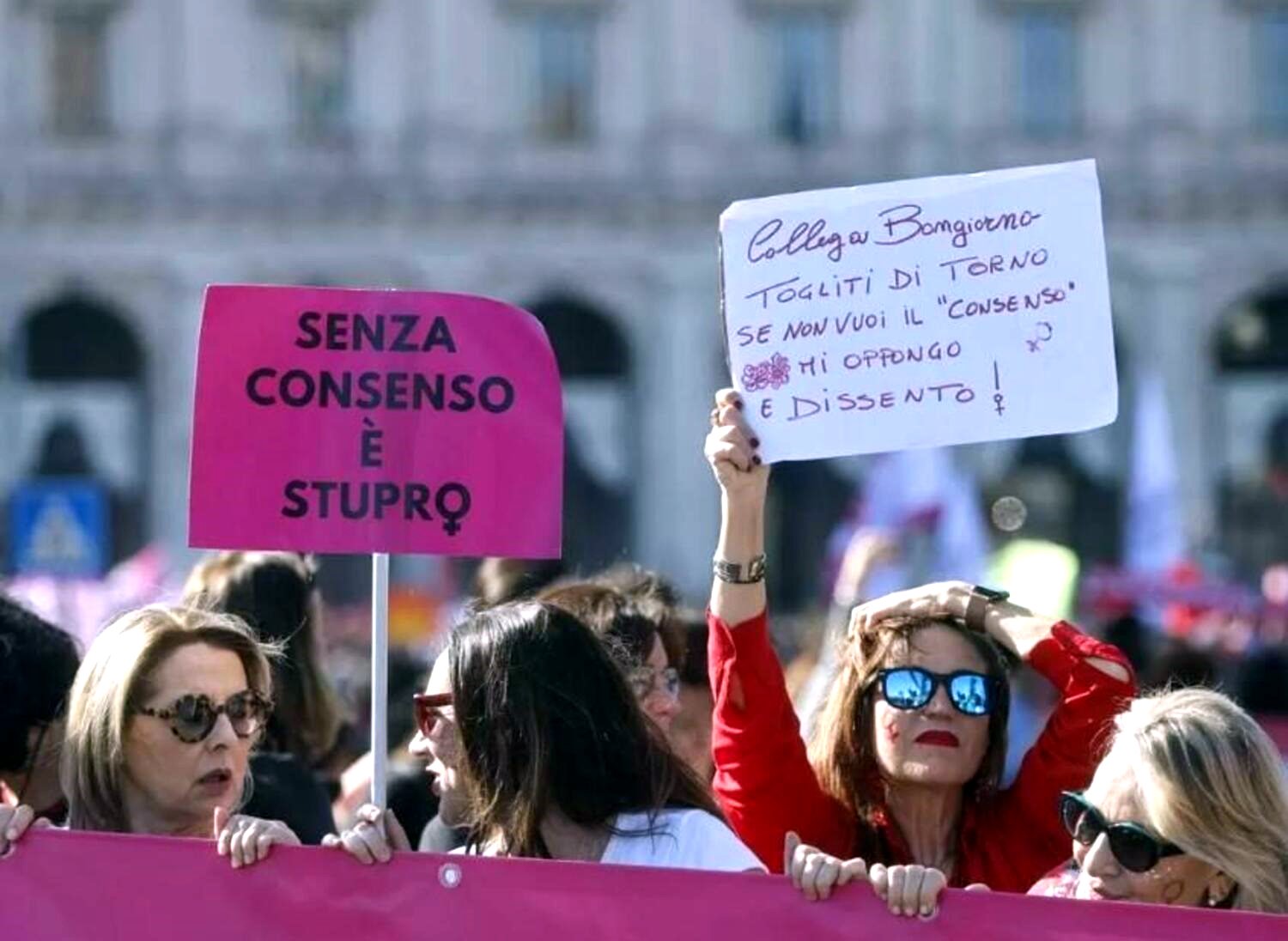Feministas italianas se movilizan contra el cambio que renuncia a legislar en torno al consentimiento