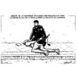 España, blanco sobre negro.