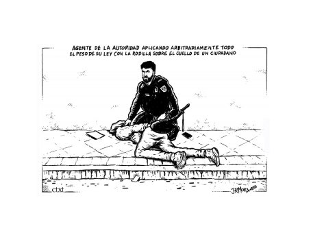 España, blanco sobre negro