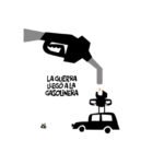 La guerra llegó a la gasolinera.