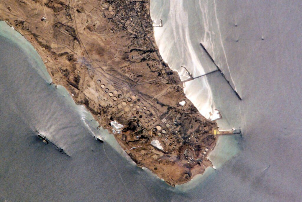 La isla de Kharg, en las costas iraníes del golfo Pérsico, es un enclave petrolero crucial en el que China se juega muchos intereses.