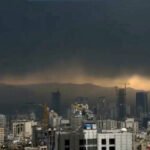 Nubes tóxicas sobre Teherán.