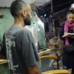 Patricia Simón en Jenin, Cisjordania.