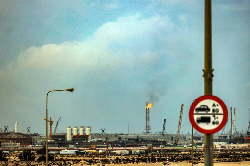 Planta de gas natural líquido de Ras Lafan, en Qatar.