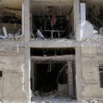 Esta foto, tomada el 29 de junio de 2025, muestra la destrucción en la prisión de Evin tras el ataque aéreo israelí en Teherán, Irán.