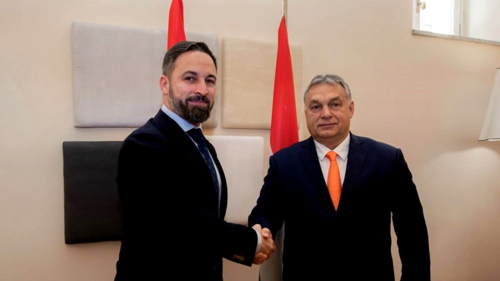 Santiago Abascal se reúne con Viktor Orban en Roma.