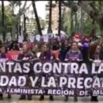 Manifestacon feminiista el 8M en Murcia.