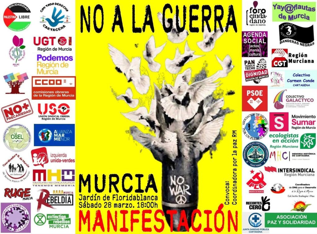 Manifestacion No a la guerra - Murcia.