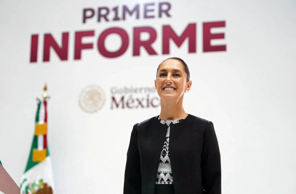 Claudia Sheinbaum en la presentación del primer Informe de Gobierno el pasado 1 de septiembre.
