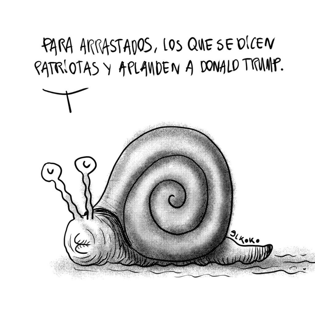 Donald Trump amenaza a España por pedir que se cumpla la legalidad internacional mientras los patriotas aplauden. Por el Koko.