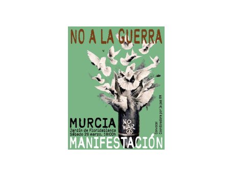 No a la guerra – Manifestación en Murcia