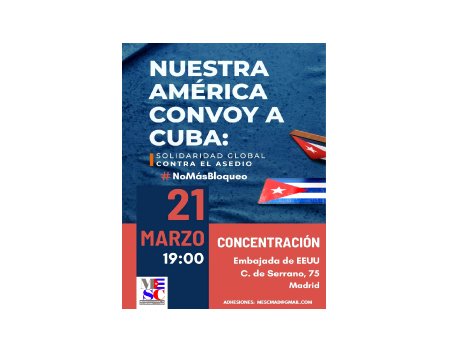 Convoy a Cuba – Concentración en Madrid