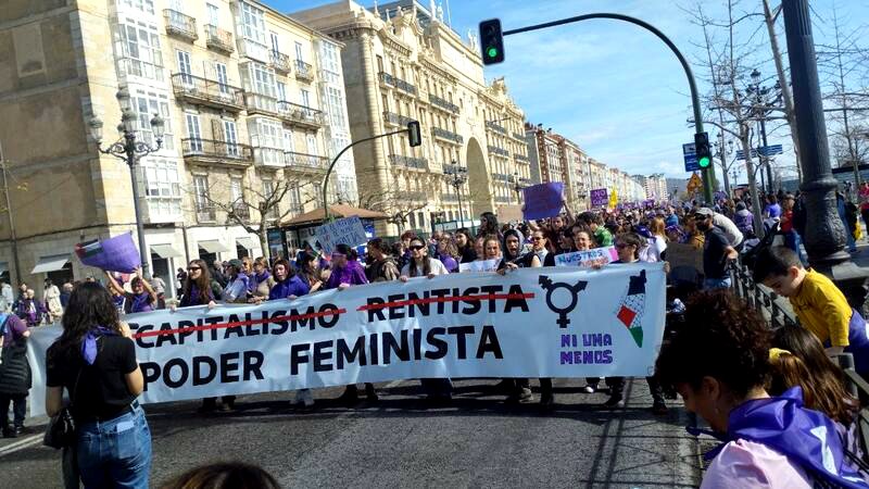 Santander, feminismo contra el racismo.