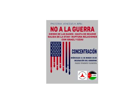 No a la guerra – Concentración en Murcia