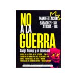 Convocatoria en Madrid a la manifestación ¡No a la guerra!