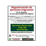 Regularización de personas migrantes en Murcia.