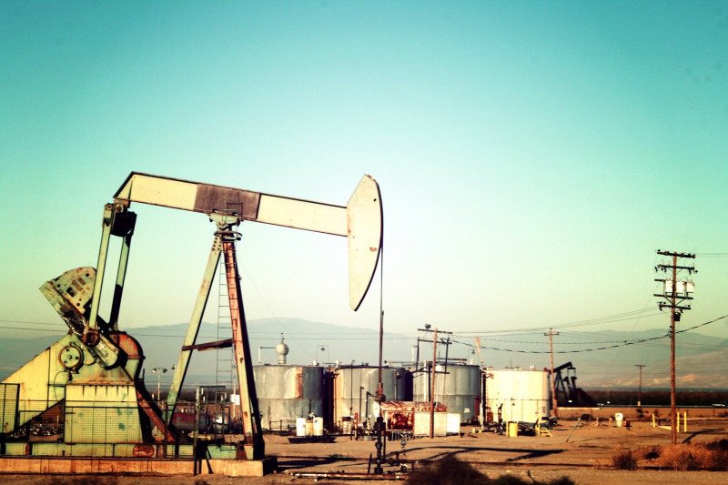 Un pozo petrolífero en California.