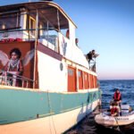 A bordo de la Flotilla que intenta romper el bloqueo de Gaza.