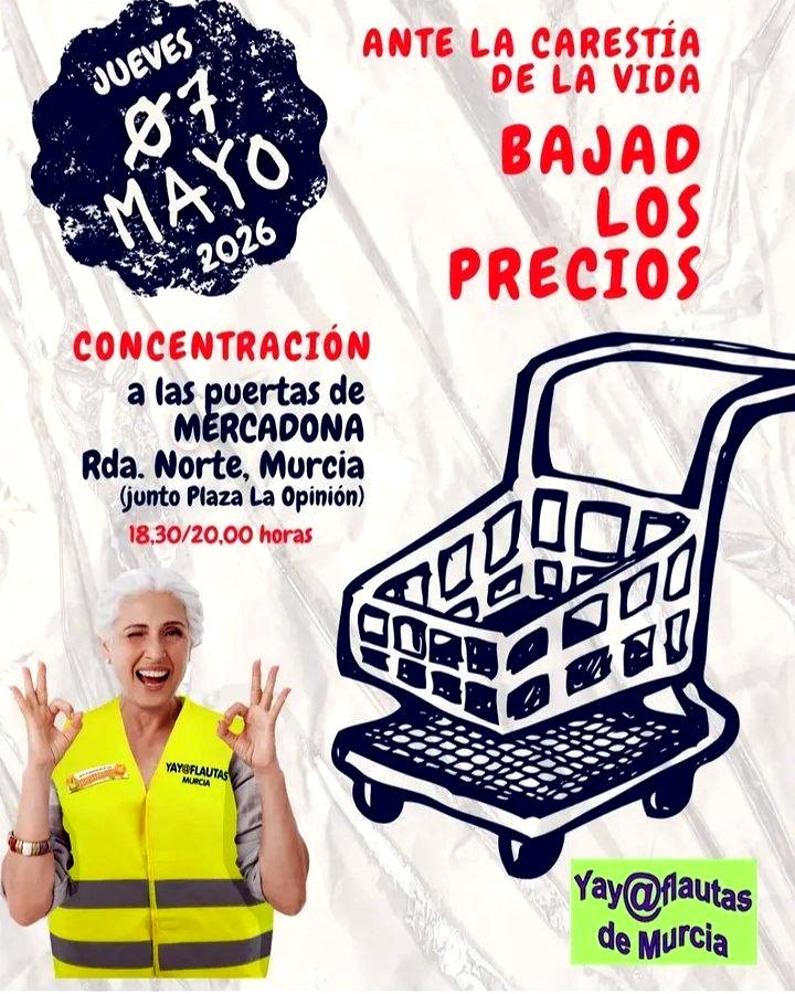 ¡Bajad los precios! - Concentración en Murcia.
