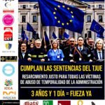 Miércoles 29 de abril, de 11h a 15h, frente la congreso de los diputados.