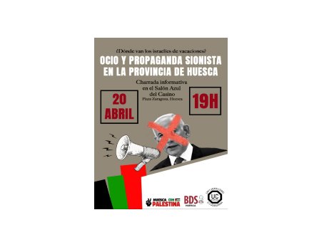 Charla Informativa – Ocio y propaganda sionista en la provincia de Huesca