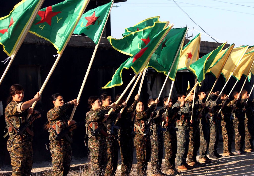 Combatientes kurdas de las YPJ, 2015.