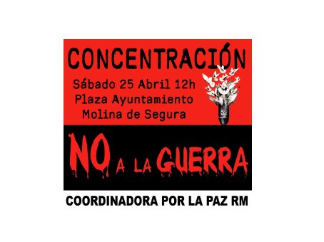 Concentración No a la Guerra – Molina de Segura