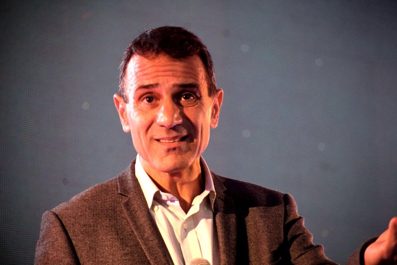 El economista Costas Lapavitsas en el festival The World Transformed en 2018.