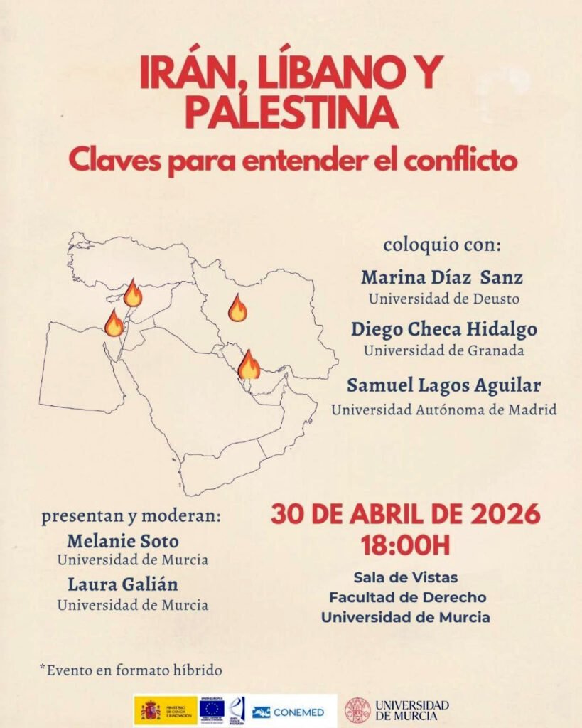 Charla-Coloquio en Murcia: Irán, Palestina y Líbano - Claves para entender el conflicto.