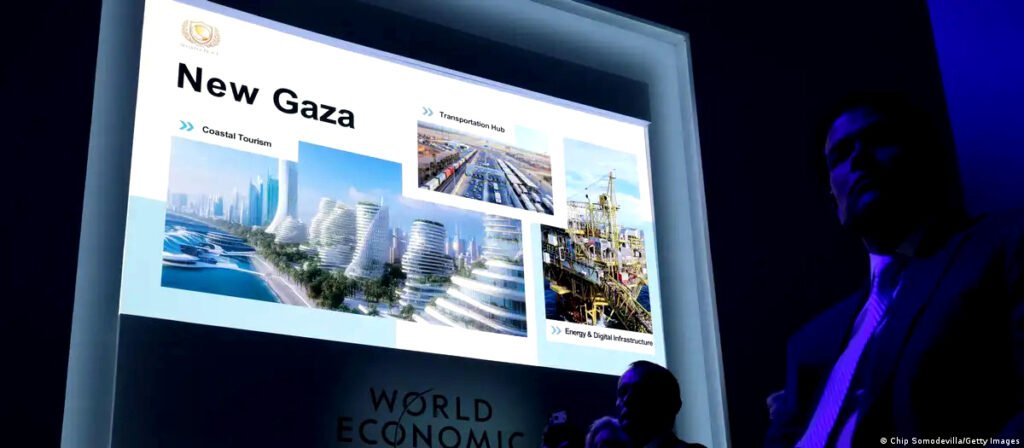 Los rascacielos dominan la costa de Gaza en el plan de la administración Trump para la reconstrucción del territorio palestino.