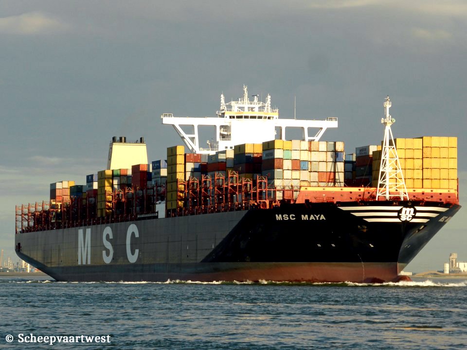 El mercante MSC Maya.