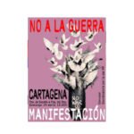 Manifestación contra la guerra en Cartagena.