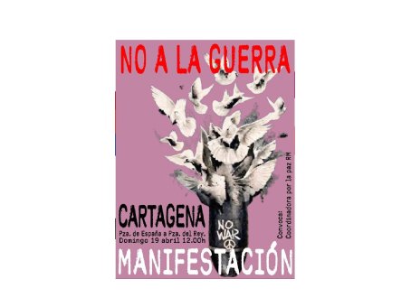 Manifestación contra la guerra en Cartagena