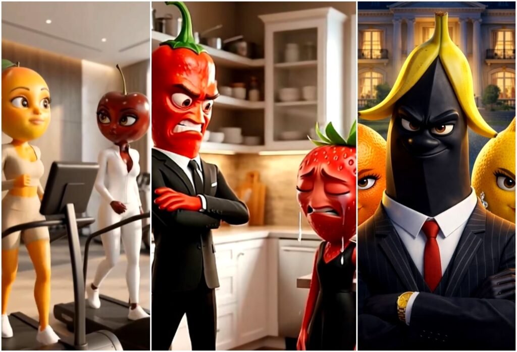 Montaje a partir de diferentes capturas de pantalla de las 'Frutistorys'.