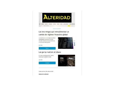 ¿No quieres perderte nada? Suscríbete al Boletín de Alteridad. contacto@alteridad.es