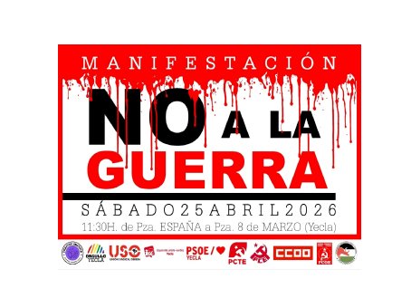 Manifestación en Yecla – No a la guerra
