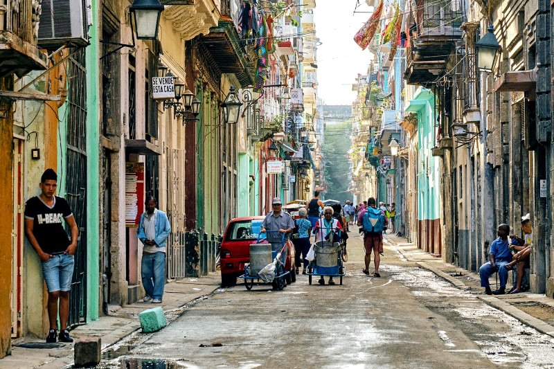 Una calle en La Habana, Cuba, en 2017.