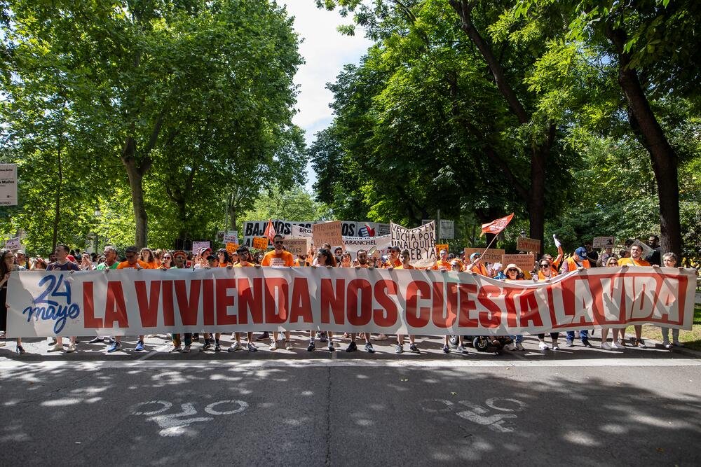 Manifestación por el derecho a la vivienda. Madrid, 24 Mayo de 2026.
