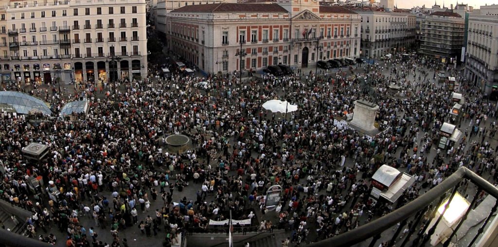 Acampada de la Puerta del Sol, Madrid 2011.