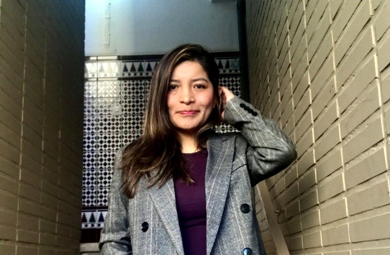 La antrópologa e integrante de Regularización Ya! Zareli Gamarra.