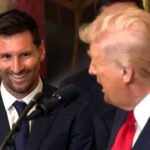 Lionel Messi y Donald Trump en la Casa Blanca.