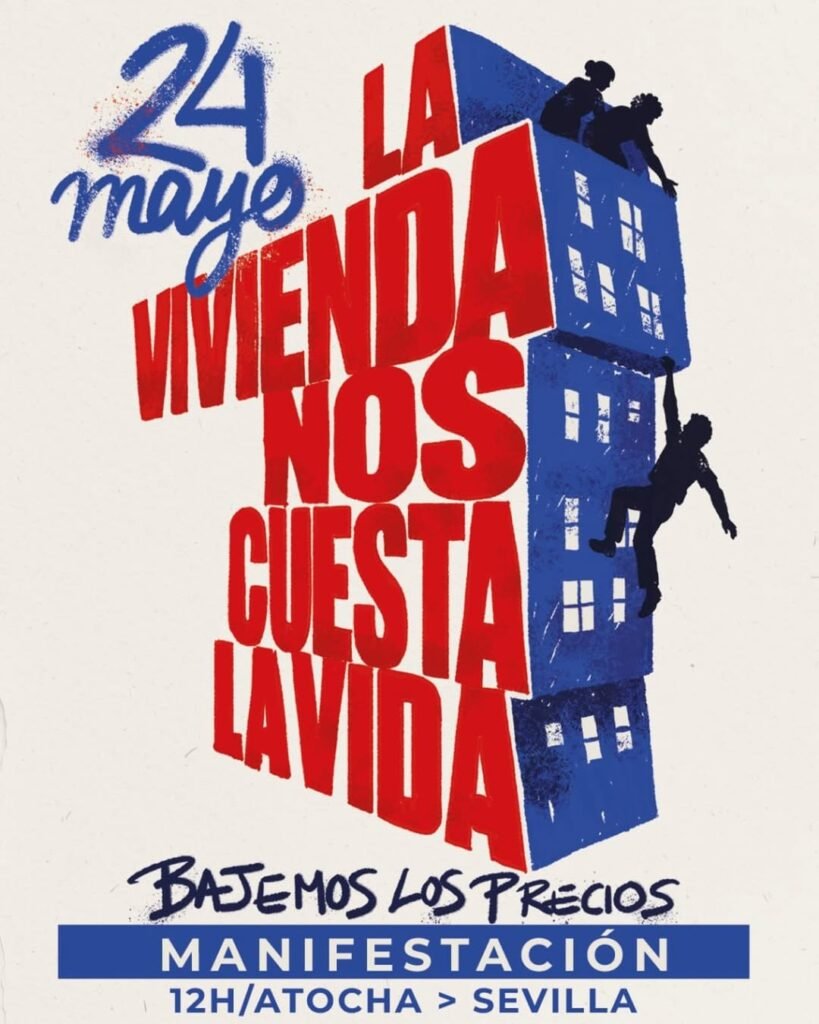 Manifestación unitaria por la vivienda prevista para el próximo 24 de mayo a las 12.00 en Atocha.
