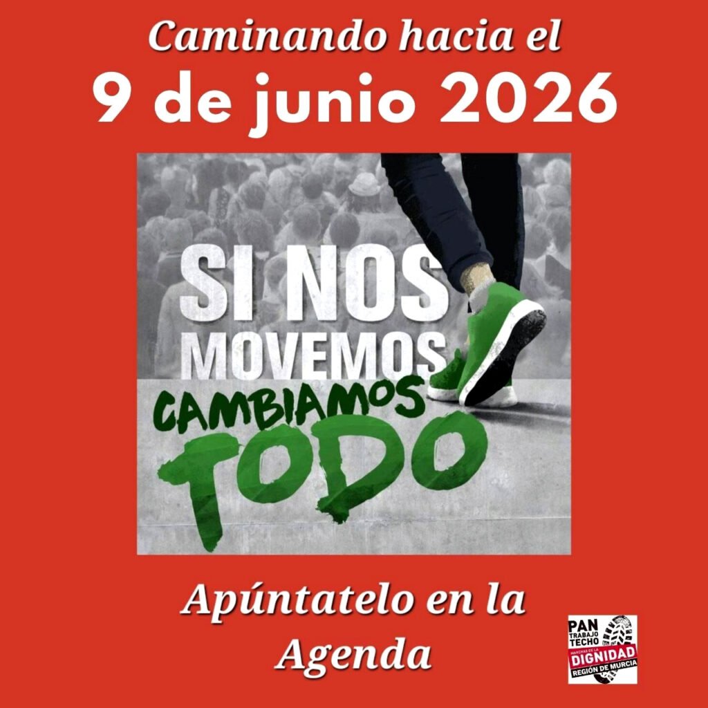 Caminando en Murcia hacia el 9 de junio 2026.