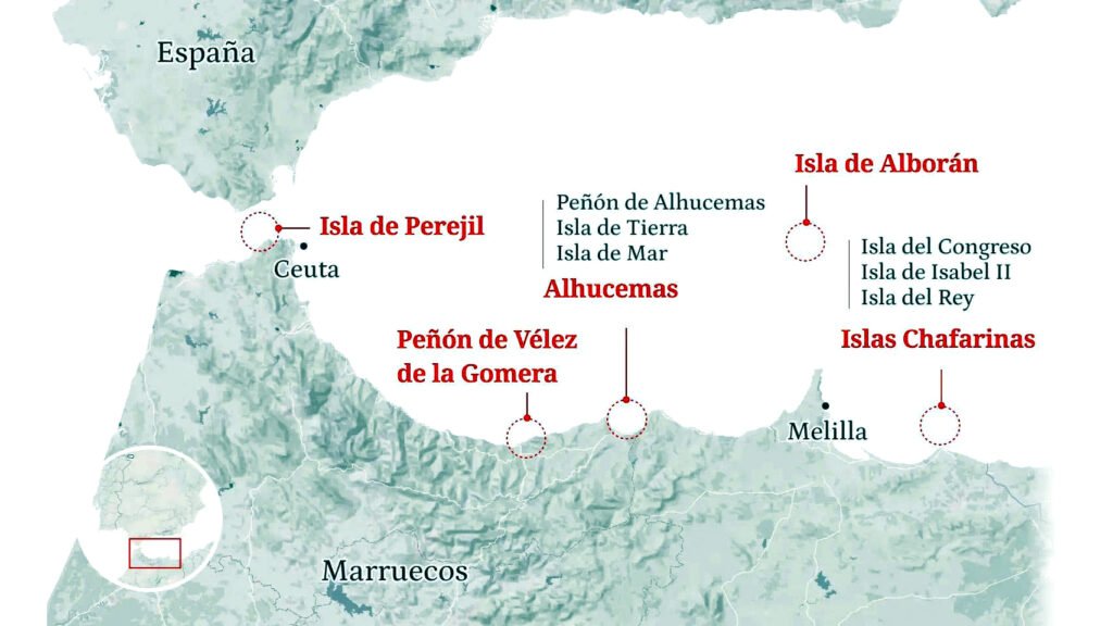 Marruecos presiona ahora a España con la soberanía de las aguas de los islotes próximos a Ceuta y Melilla.
